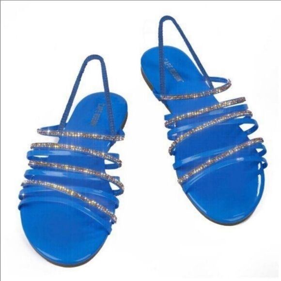 Embellished Strapy Slim-Back Sandals - Picture 2 of 5